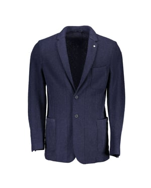 Blazer de Lana Clásico con Solapa en Pico