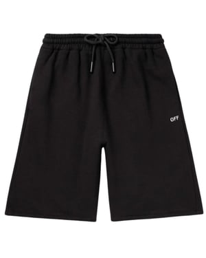 Pantalones Cortos Deportivos Off-white Off Stitch Skate Negros
