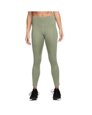Mallas Nike Mid Rise Fast 7/8 Verde Petróleo