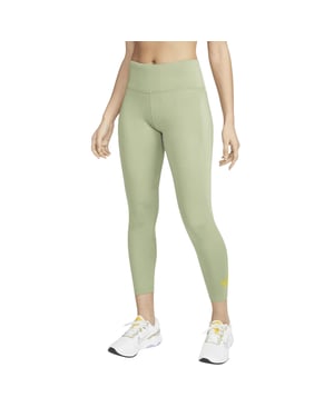 Mallas Para Correr Nike Dri-fit 7/8 De Tiro Medio En Verde Petróleo
