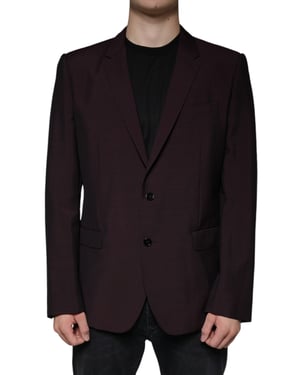 Blazer Slim Fit Burdeos