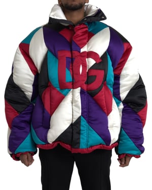 Chaqueta Puffer Geométrica
