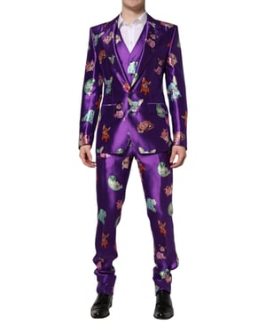 Traje de estampado de animales de dibujo animado