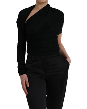 Dolce Gabbana Blusa Asimétrica Drapada Ms6454