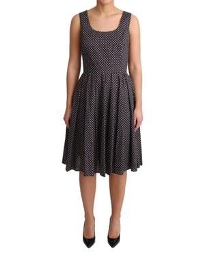 Vestido Midi Aline de Popelín de Algodón con Estampado Floral