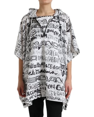 Poncho con capucha Graffitiprint Tsh83782