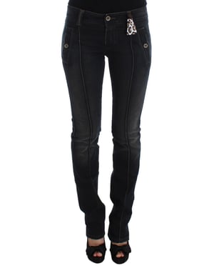 Jeans de pierna recta con detalle de costura único