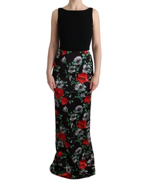 Vestido Maxi de Seda con Estampado Floral