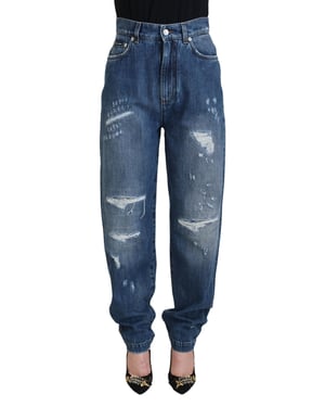Jeans de mezclilla desgastados con rotos
