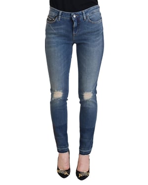 Jeans Skinny Rasgados Modelo 73093