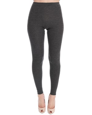 Leggings de cachemir de punto acanalado