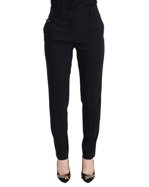 Pantalones de lana de pierna recta