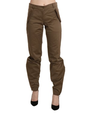 Pantalones de corte relajado Verde Oliva
