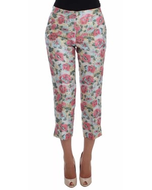 Pantalones Cortos de Brocado Floral
