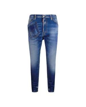 Vaqueros Azules Con Entrepierna Larga Relax De Dsquared2