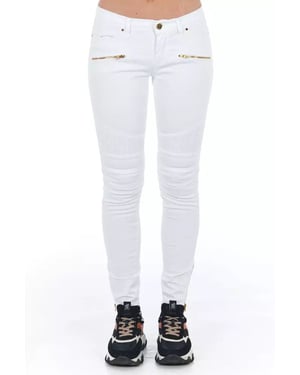 Jeans ajustados con detalle de cremallera