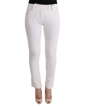 Pantalones con detalle de panel blanco