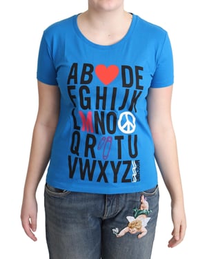 Camiseta de Manga Corta con Cuello Redondo Alphabet