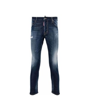 Vaqueros Skater Azul Marino Oscuro De Dsquared2