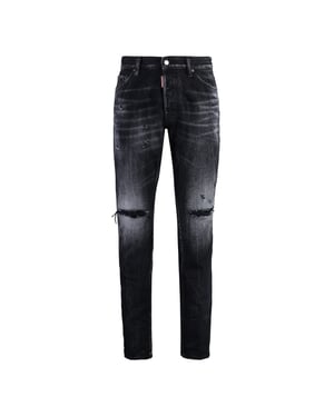Vaqueros Cool Guy Con Lavado Warp Negro De Dsquared2