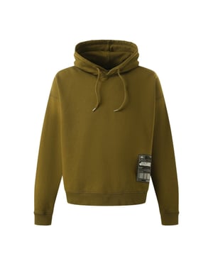 Sudadera Con Capucha Verde Militar De Corte Relajado Con Diseño De Parche De Dsquared2