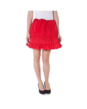 Mini Falda Roja con Volantes