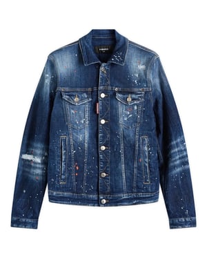 Dsquared2 Dan Chaqueta Vaquera Azul Marino