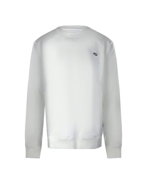 Sudadera Blanca Lisa De Diesel