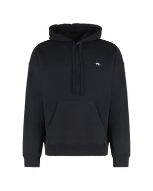 Sudadera Negra Con Logo Pequeño De Diesel