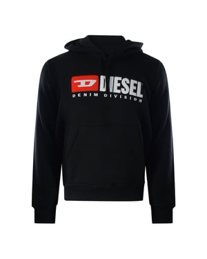 Sudadera Negra Con Capucha Y Logotipo De Diesel Division