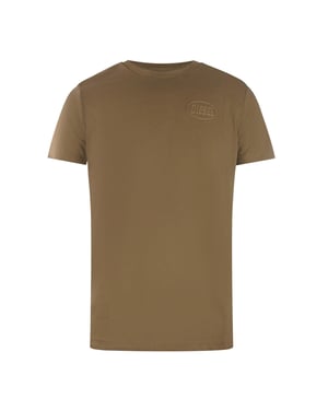 Camiseta Marrón Con El Logotipo Monótono De Diesel