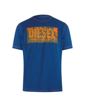 Camiseta Azul Con Logos De Diesel Block