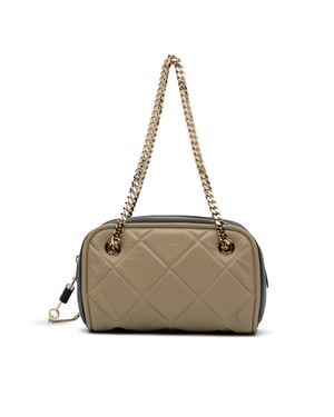 Bolso de cadena de piel acolchada