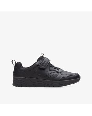 ClowderSprintO Black Leather Zapatos