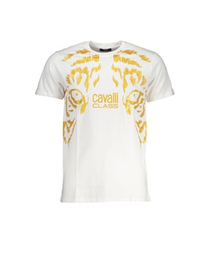 Camiseta de manga corta con estampado de tigre y cuello redondo