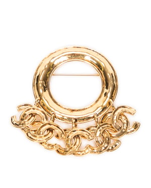 Chanel CC Brooch  en Oro Acero inoxidable sin níquel