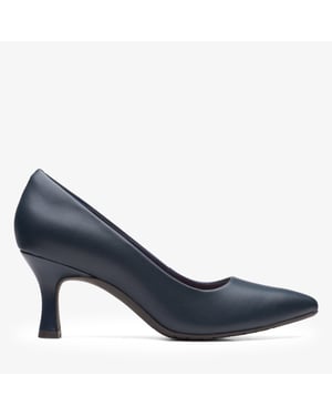 Zapatos de Cuero Azul Marino Kataleyna Gem