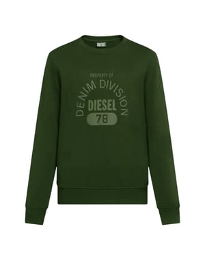 Sudadera Verde Con El Logotipo De Diesel Denim Division