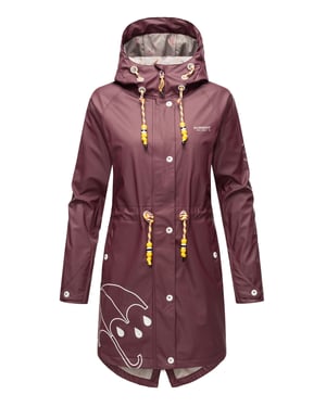 Marikoo chaqueta impermeable mujer – Dancing Umbrella con capucha