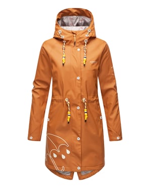 Marikoo chaqueta impermeable mujer – Dancing Umbrella con capucha