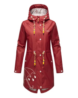 Marikoo chaqueta impermeable mujer – Dancing Umbrella con capucha