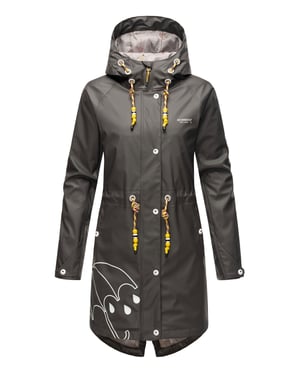 Marikoo chaqueta impermeable mujer – Dancing Umbrella con capucha