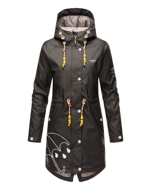 Marikoo chaqueta impermeable mujer – Dancing Umbrella con capucha