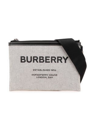 Bolso cruzado de lona texturizada