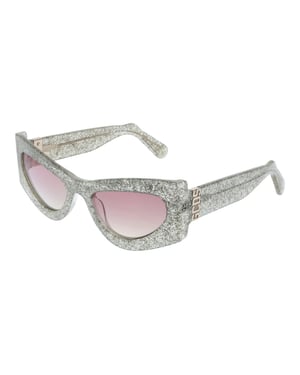Gafas de sol de acetato plateado GCDS
