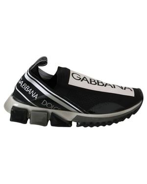 Zapatillas Deportivas Stretch Sorrento De Dolce & Gabbana En Blanco Y Negro
