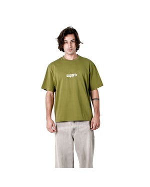 Camiseta de algodón oversize para hombre de manga corta Little Core Puffy SPRB3500