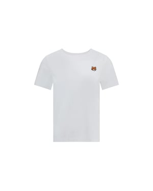 Camiseta de algodón blanco Maison Kitsuné