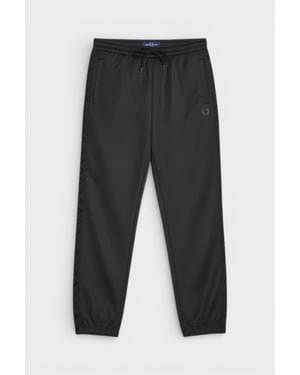 Fred Perry Pantalón Deportivo de Rayas para Hombre Negro