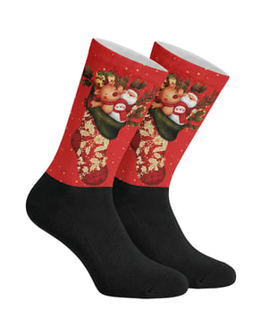 Calcetines Largos Divertidos Impresos para Hombres y Mujeres